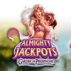 Almighty Jackpots: Garden of Persephone logo – Jackpots by Novomatic at Harry Casino