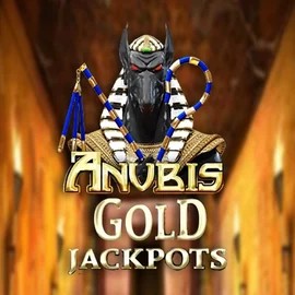 Anubis Gold Jackpots online game logo by Inspired Gaming on harrycasinoo.com