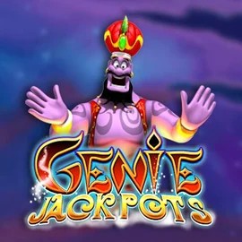 Jackpots logo of Genie Jackpots from Blueprint Gaming at Harry Casino