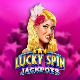 Lucky Spin Jackpots slot logo by Novomatic at Harry Casino